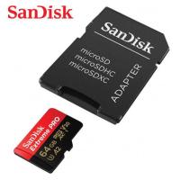 SanDisk Extreme PRO Micro SD Card U3 64GB อ่าน 170 MB/S เขียน 90MB/S รองรับภาพ4K.