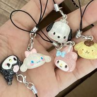 RF studio พวงกุญแจ จี้ห้อยโทรศัพท์มือถือ ลาย Sanrio Kuromi Mymelody Cinnamoroll Kulomi แบบสร้างสรรค์ สไตล์เกาหลี สําหรับคู่รัก