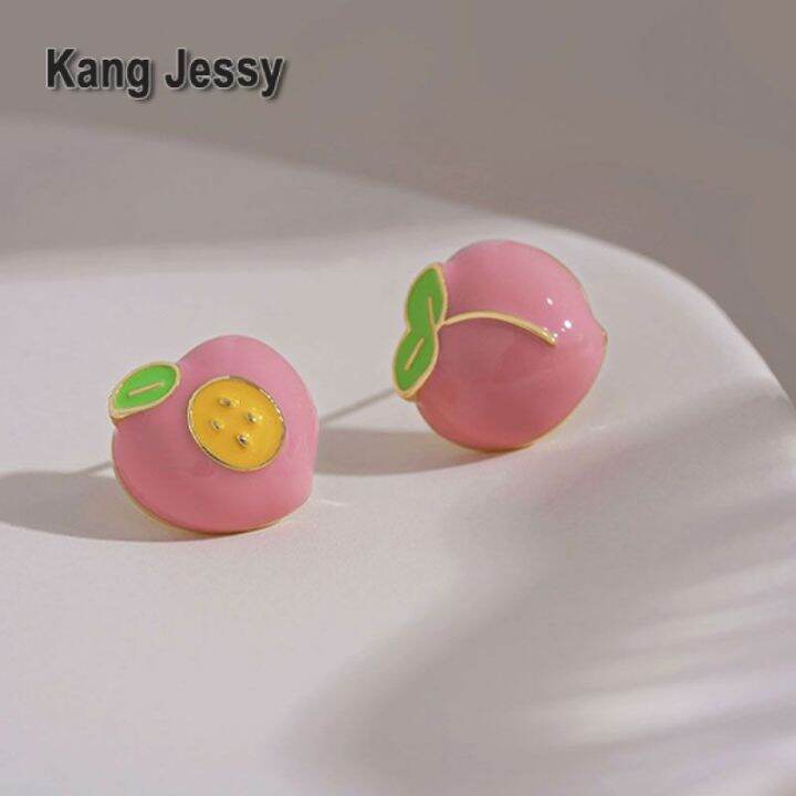 kang-jessy-ต่างหูดอกไม้สีขาวเชอร์รี่โบว์สีชมพูต่างหูชาสไตล์ฝรั่งเศสนางฟ้าสุดๆ-2023-ต่างหูใหม่สำหรับฤดูใบไม้ผลิและฤดูร้อน