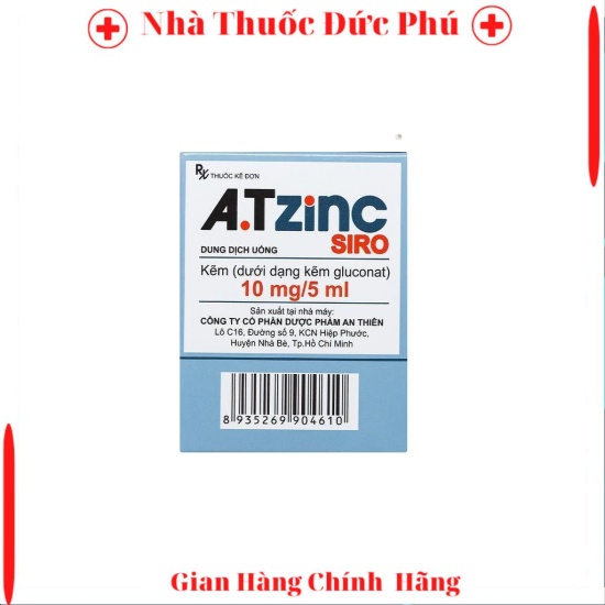Siro a.t zinc bổ sung kẽm gluconate b . - ảnh sản phẩm 3