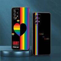 Nancy Electron】เคสเกย์เลสเบี้ยน LGBT สีรุ้งสำหรับ Samsung Galaxy A23 5G เคส A13 4G A24 A23 A12 A14 A21s A22 A01 A02เคสโทรศัพท์แบบนิ่ม A04 A03 S