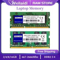 DDR2 DDR3 DDR4 2GB 4GB 8GB โน้ตบุ๊คหน่วยความจำแรม SODIMM แล็ปท็อปความทรงจำ667 800 1066 1333 1600 1866 2133 2400 2666Mhz สากล