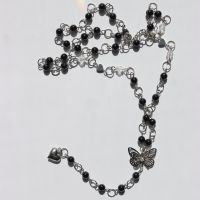 butterfly rosary necklace Heart Pendant Necklace Fashion 2021 New women