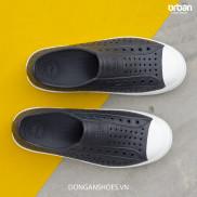 Giày Slipon Thông Hơi Urban Footprint EVA fylon D2001 đen trắng