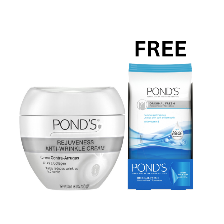 Ponds Rejuveness Face Cream Antiwrinkle cream 200g with FREE Ponds