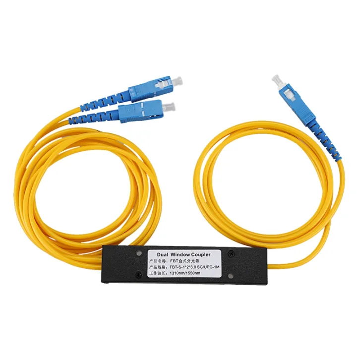 Ftth SC UPC 1X2 Plc Singlemode Fiber Optical Splitter Fbt Optical