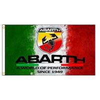 【Explosion umbrella】 ธงรถยนต์ Abarth 5ฟุตแบบ3x