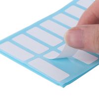 hot！【DT】♂┋◊  168pcs 12 Sheets/pack 13x38mm Paper Adhesive Label Name Stickers Blank Note Bar Stationery Sticker