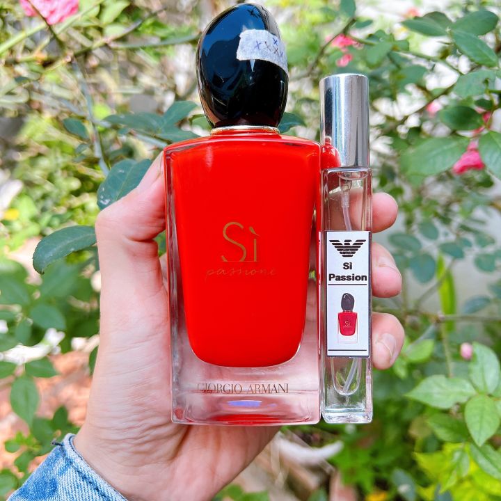 Giorgio Armani Sì Passione INTENSE EDP MÊ TRẬN KHÔNG NỐI THOÁT KHIÊN BAO  ANH SAY ĐẮM với những tầng hương độc đáo đầy mê hoặc khó quên. 