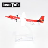 JASON TUTU กระเป๋า ERJ145เครื่องบิน F50หล่อขึ้นรูปโลหะขนาด1/400เครื่องบินโมเดลโมเดลเครื่องบินเครื่องบินส่งของลง FK50