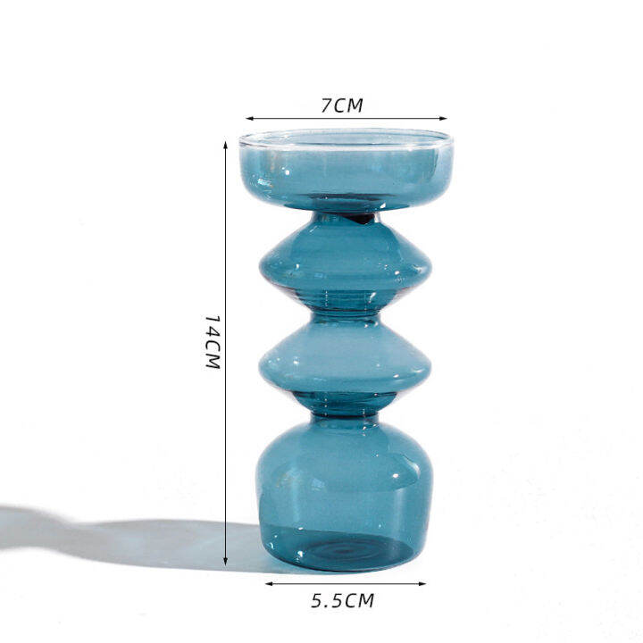 new-arrival-glass-bubble-vase-art-colorful-transparent-small-bottle-creative-decorative-ornaments-candlestick-house-decoration