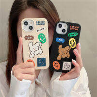 เคสโทรศัพท์สำหรับ Iphone 14/13/12/11 Pro Max กรอบด้านหลังเป็นซิลิโคนนิ่มลายสุนัขการ์ตูน