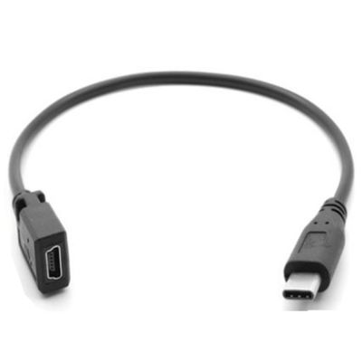 Tipe C USB 3.1 Male To Mini USB Mikro Perempuan Pengisian Data Kabel Kabel Adaptor