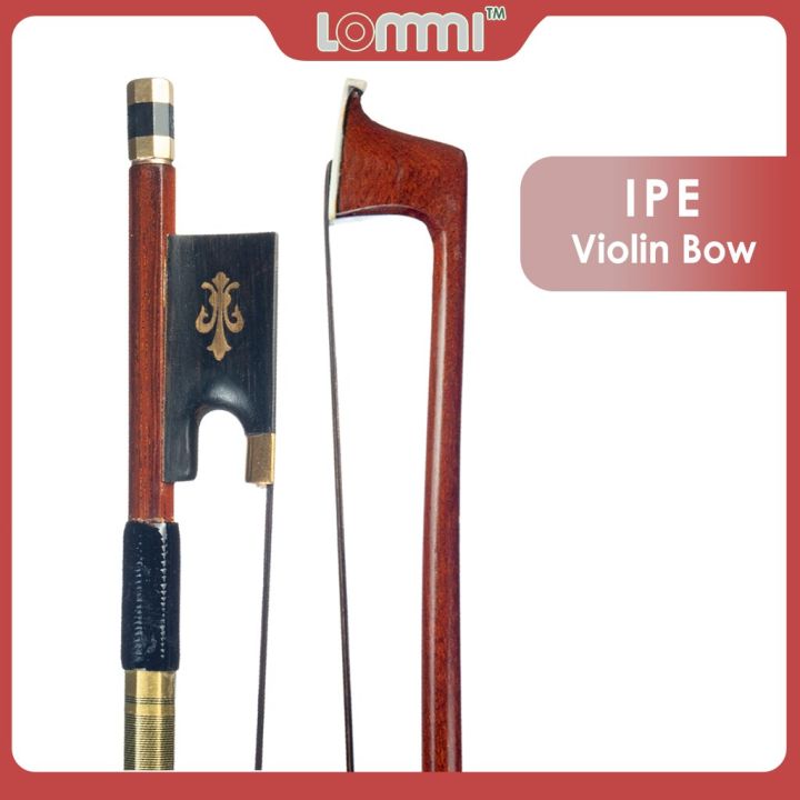 lommi-4-4-full-size-student-violin-bow-well-balanced-handmade-ipe-stick-black-mongolia-horsehair-fleur-de-lis-ebony-frog