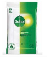 DETTOL TISSUE ANTIBACTIRIA เดทตอล ทิชชู่เปียกสูตรแอนตี้แบคทีเรีย ทิชชู่เปียกเช็ดผิว ผ้าเช็ดทำความสะอาด ทิชชูเช็ด ถุง 10 แผ่น