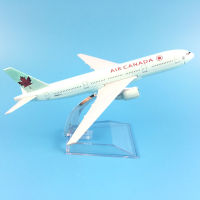 16ซม. เครื่องบินเครื่องบินรุ่น Air Canada Boeing 777เครื่องบินรุ่น Diecast โลหะเครื่องบินรุ่น1:400เครื่องบินของเล่นของขวัญจัดส่งฟรี