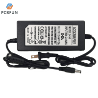 pcbfun Charger Adaptor จ่ายไฟหัว DC 24V 5A ปลั๊ก US สำหรับอุปกรณ์อิเล็กทรอนิกส์ภายในบ้าน