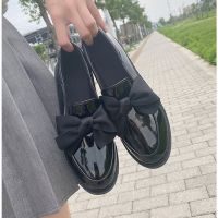 Korean fashion cute bow loafers