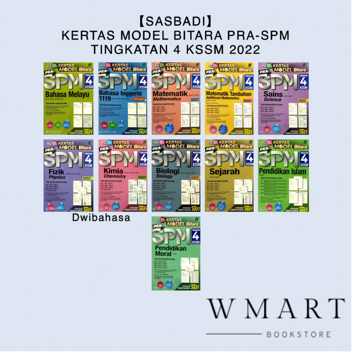 【sasbadi】kertas Model Bitara Pra Spm Tingkatan 4 Kssm Dwibahasa 2022 Form 4 Test Paper 