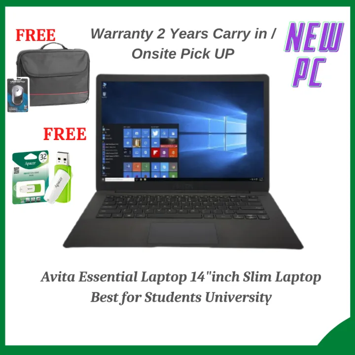 Avita Essential Laptop 14"HD Slim Laptop Best for Students University
