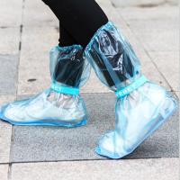 Rainproof High Tube Shoe Cover ถุงคลุมรองเท้า ทรงสูง กันน้ำ กันฝน มีสายรัด (Clear)ราคาถูก บูทกันน้ำ ถุงคลุมรองเท้ากันฝน ไม่ต้องกลัวรองเท้าเปียก ลุยน้ำ