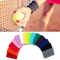 ⊕ Unisex Terry Cloth Cotton Sweatband Sports Wrist Tennis Yoga Wristband Arm Sweat Absorb Sleeve Towel Band Bracers Wrist Wrap