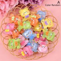 Banbi เรซินติดผนัง Resin Cabochon หมีกระต่ายตัวการ์ตูนน่ารัก10ชิ้นงานฝีมือสมุดติดรูป DIY