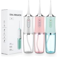 ZZOOI portable water flosser oral Irrigator dental water jet teeth cleaning teeth device Mouth washing machine 4 nozzles usb Charging