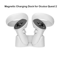 Oculus Quest 2 Magnetic Charging Dock Station Dual Controller with Rechargeable Battery VR Replacement for Oculus Quest 2