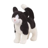 ตุ๊กตานิ่ม แบรนด์ ดักลาส Douglas ตุ๊กตาแมวสีขาวดำ สกู๊ตเตอร์ Scooter Black &amp; White Cat ขนาดสูง 12 นิ้ว