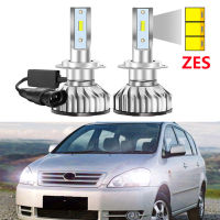 2ชิ้น Led หลอดไฟหน้าสำหรับโตโยต้า Avensis Verso 2001-2009ไฟต่ำสูง Super Bright LED ไฟหน้า ZES ชิป