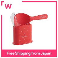 Rice scoop with skater case 19cm Casmin Red Made in Japan SMS1-A