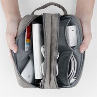 Portable Digital Storage Bags Organizer USB Gear Cables Wires Charger Power Battery Zipper Phone Bag Case กระเป๋ษจัดระเบียบสายชาร์จ อุปกรณ์ดิจิทัล หูฟัง ขนาดพกพา