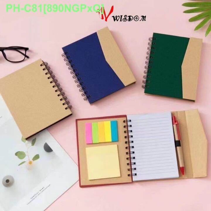 WISDOM 813 NOTEBOOK STICKY NOTE BALL PEN school supplies Lazada PH