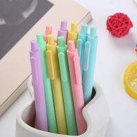 [COD] macaron press pen cute student water-based learning office signature customization