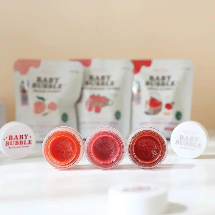 แพ็กเก็จใหม่-baby-bubble-lip-yerpall-ลิปมาร์ค-ลิป-ฟิลเลอร์ปาก-บับเบิ้ลลิป-แก้ปากดำ-5กรัม