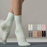 【YD】 Color Socks Non-slip Silicone Cotton Breathable Gym Pilates