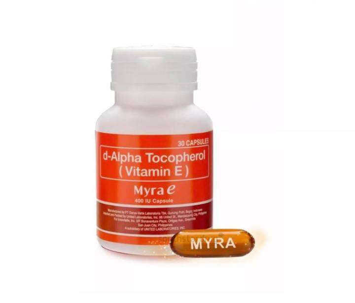 Myra e 400 capsule 400e 400iu vitamin e 30 capsules Lazada PH
