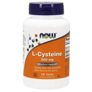 Now L-Cysteine 500mg + Vitamin B-6 & C Hỗ trợ Trị Mụn