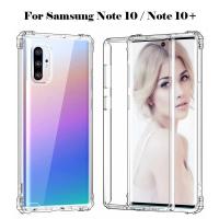 ESHOPPE Transparent Case For Samsung Galaxy Note 10 / Samsung Galaxy Note 10 Plus พลัสคลาสสิกซอฟท์อะคริลิซิลิโคนพีซีที่มีความยืดหยุ่นกรณีป้องกันช็อกหลักฐานบางพอดีกรณีสำหรับ Samsung Galaxy Note10 Coque ปกหลังกรณี Funda สำหรับ Samsung Galaxy Note 10 Pro