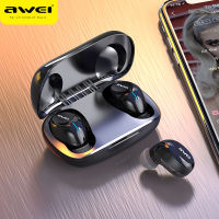 Awei T20 TWS Wireless Earphones Bluetooth 5.3 In-Ear Mini HIFI Earbuds 9mm Driver Headphones With Mic Touch Contorl Headset