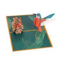 Bird Pop-Up Card, Birthday Mothers Day Fathers Day Anniversary 3D Greeting Card for Kids Friends Colleague