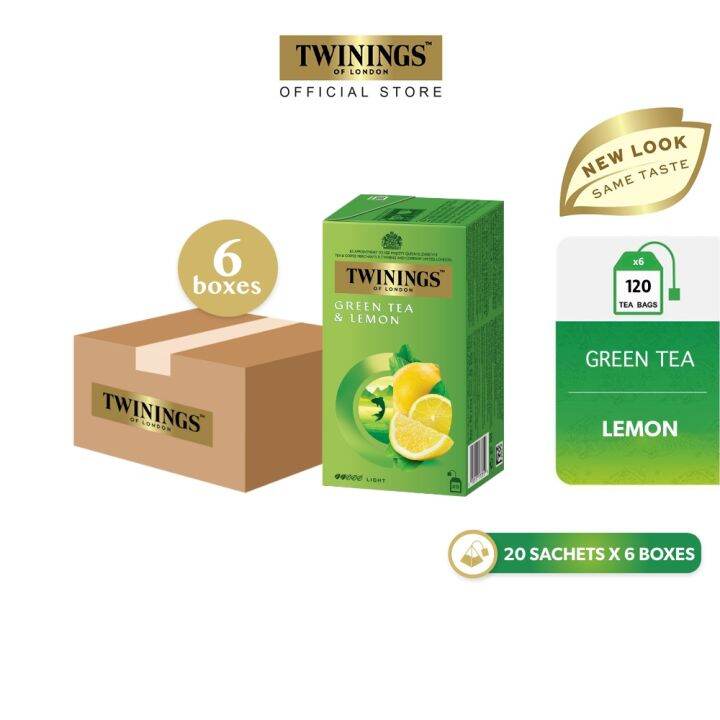 Twinings Green Tea and Lemon 25s Set of 6 Lazada PH