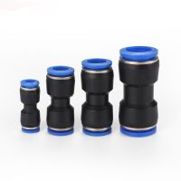 10PCS Pneumatic Fittings PU/PG Straight-Way Connector 4-16mm OD Hose 8-6mm Plastic Push In Quick Connector Air Fitting Plumbing Pipe Fittings Accessor