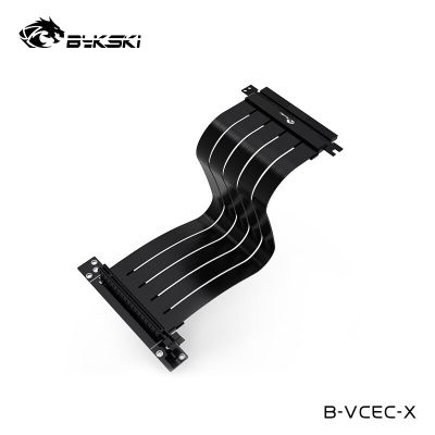 ตัวยึดการ์ดกราฟิก Bykski,สาย Riser GPU PCIe3.0x16,ความเร็วสูง,ช่องเสียบ PCI-E 7ช่อง,ย้อนกลับ90องศาในแนวตั้ง,B-VCEC-X