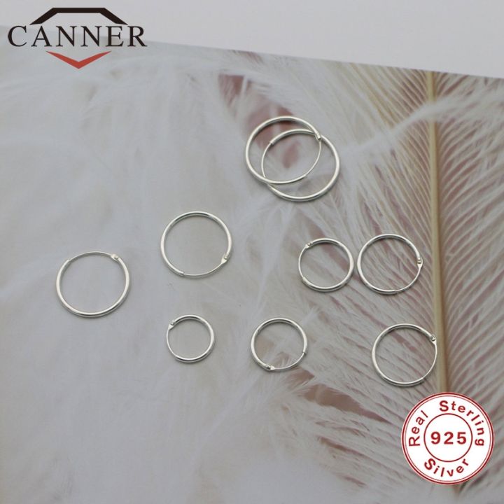 canner-simple-mini-hoop-earrings-925-sterling-silver-fashion-temperament-circle-round-earring-for-women-thn