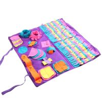 Dog Sniffing Mat พรม Olfactory Dog Puzzle ของเล่น Snuffle Mat Dog Feeding Mat Dig Dog Mat การฝึกอบรมกลิ่นสำหรับสุนัขความเครียดบรรเทา