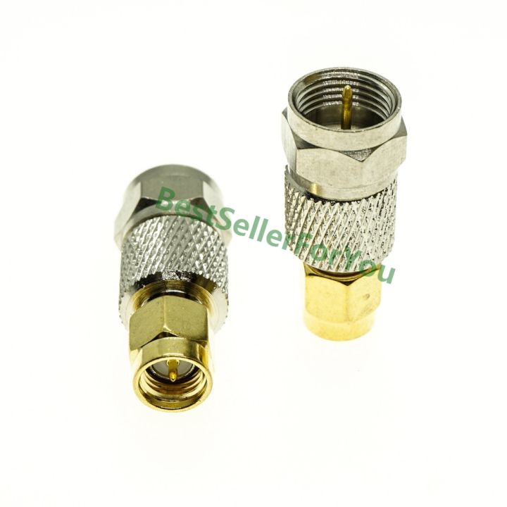F male plug to SMA male plug Straight Adapter coaxial RF Connector Converter Electrical Connectors