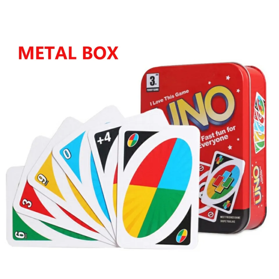 UNO FLIP Pokemon Board Game Anime Cartoon Pikachu Figure Pattern Family  Funny Entertainment METAL BOX Cards Games Christmas Gift