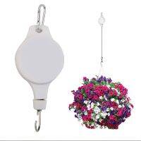 【cw】 Garden Baskets Pots Hanging Adjustable Lift Pulley Set Retractable Pull Down Hanger